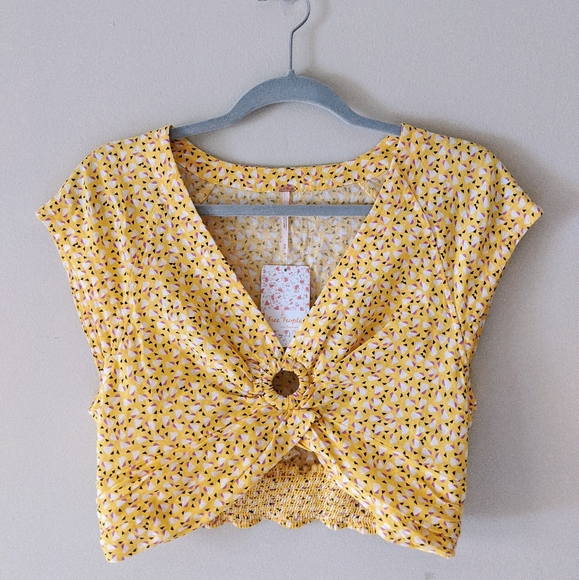 Free People Floral Crop Top - Picture 2 of 4